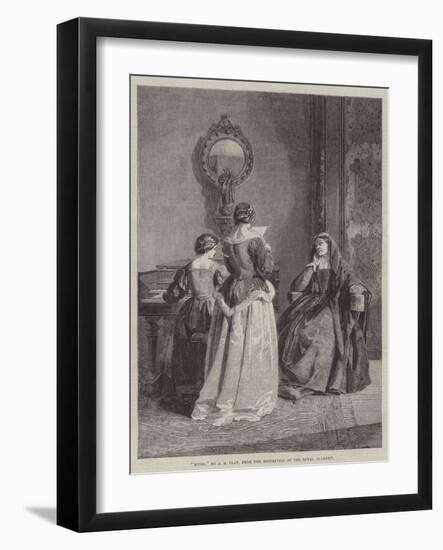 Music, from the Exhibition of the Royal Academy-Alfred Barron Clay-Framed Giclee Print