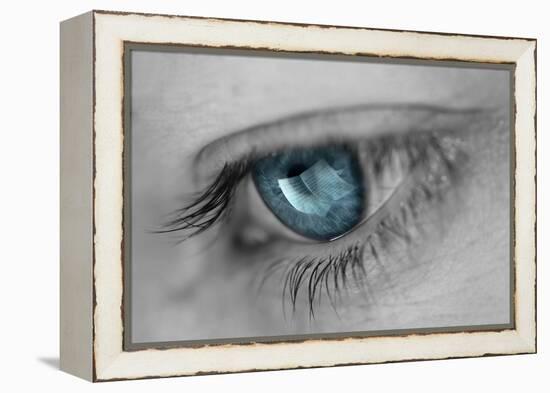 Music in Her Eyes-Xavier Garci-Framed Premier Image Canvas