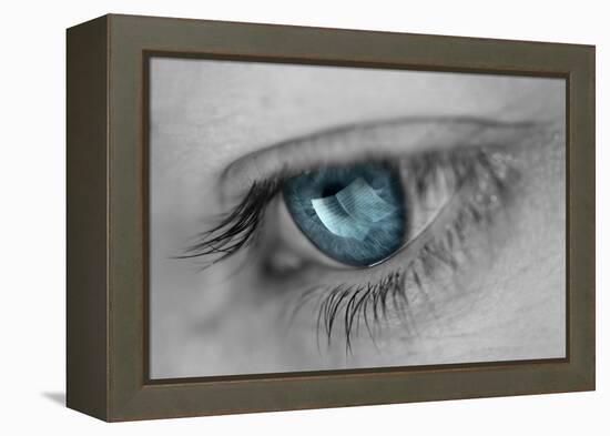 Music in Her Eyes-Xavier Garci-Framed Premier Image Canvas