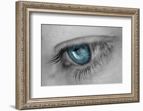 Music in Her Eyes-Xavier Garci-Framed Photographic Print