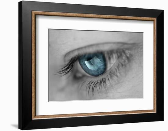 Music in Her Eyes-Xavier Garci-Framed Photographic Print