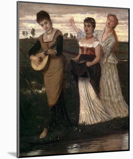 Music in the Fields-Arnold Bocklin-Mounted Art Print
