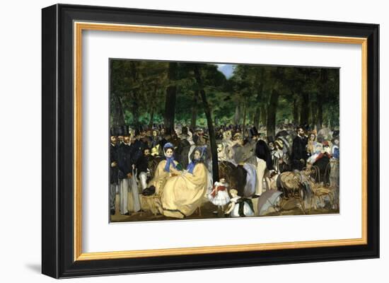 Music in the Tuileries, 1862-Edouard Manet-Framed Giclee Print