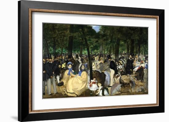 Music in the Tuileries, 1862-Edouard Manet-Framed Giclee Print