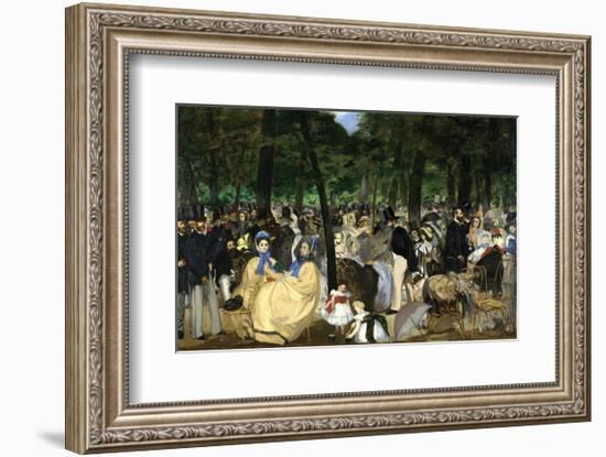 Music in the Tuileries, 1862-Edouard Manet-Framed Art Print