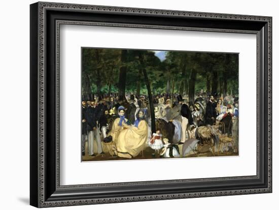 Music in the Tuileries, 1862-Edouard Manet-Framed Art Print