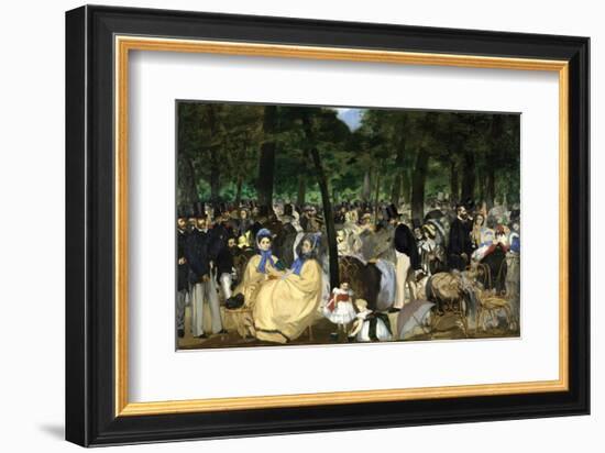 Music in the Tuileries, 1862-Edouard Manet-Framed Art Print