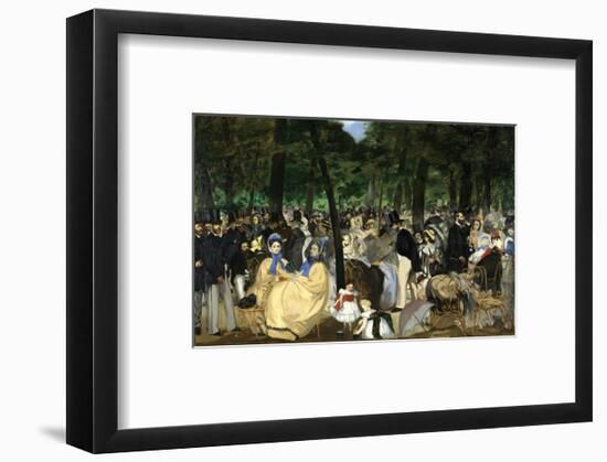 Music in the Tuileries, 1862-Edouard Manet-Framed Art Print