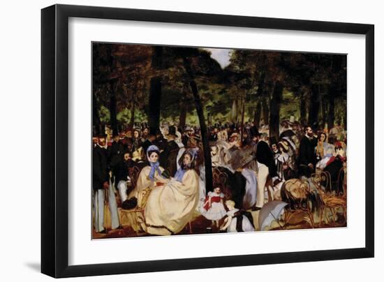 Music In Tuilerie Garden-Edouard Manet-Framed Art Print