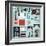 Music Instruments and Gadgets Big Icon Set-Frimufilms-Framed Art Print