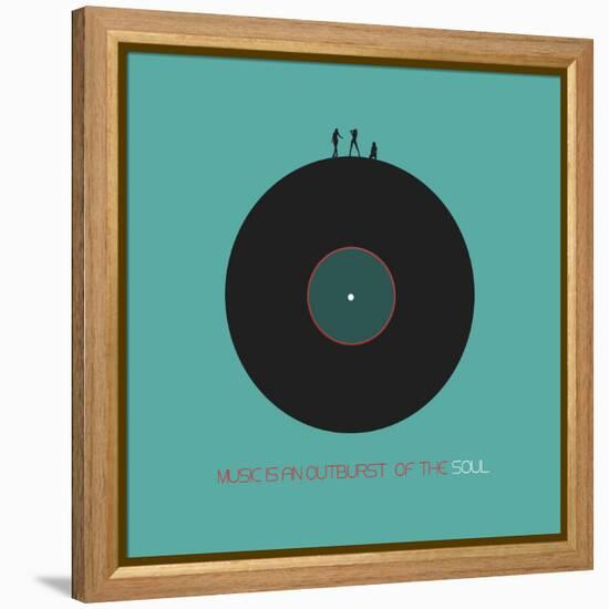 Music Is An Outburst Of The Soul-NaxArt-Framed Stretched Canvas