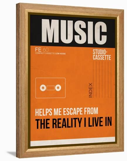 Music Is Escape-NaxArt-Framed Stretched Canvas