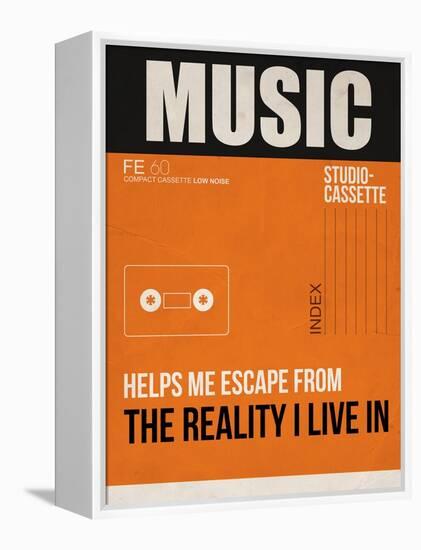 Music Is Escape-NaxArt-Framed Stretched Canvas