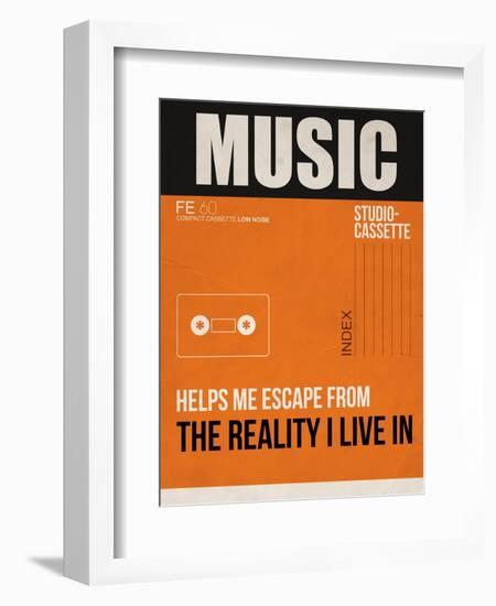Music Is Escape-NaxArt-Framed Premium Giclee Print
