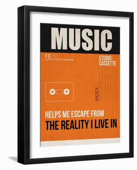 Music Is Escape-NaxArt-Framed Art Print