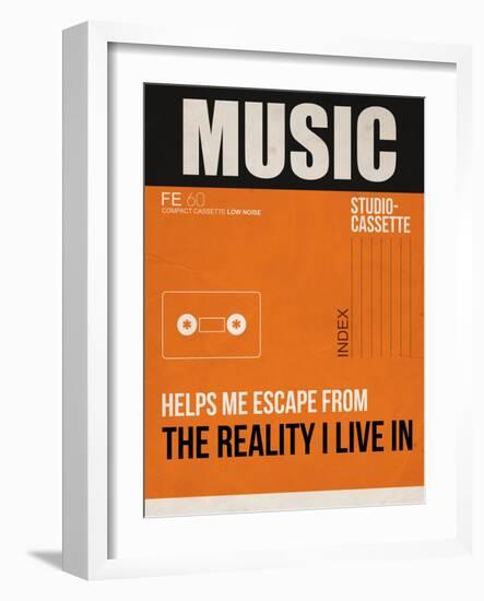 Music Is Escape-NaxArt-Framed Art Print