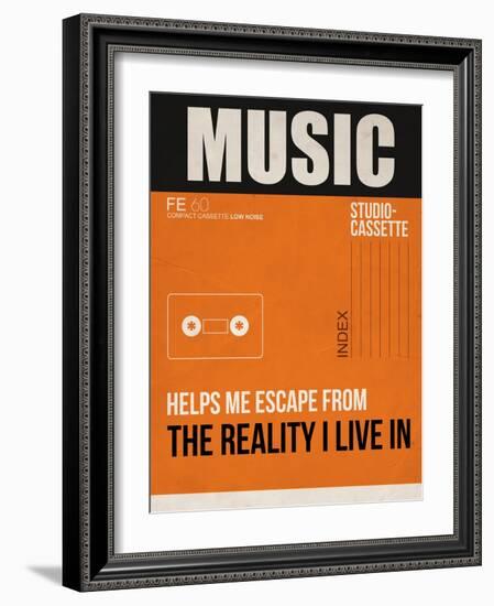 Music Is Escape-NaxArt-Framed Art Print