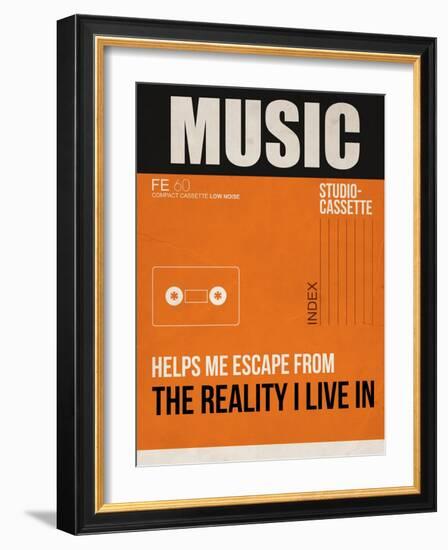 Music Is Escape-NaxArt-Framed Art Print