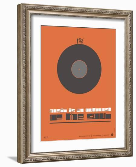 Music is the Soul Poster-NaxArt-Framed Art Print