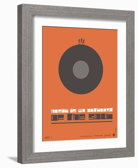 Music is the Soul Poster-NaxArt-Framed Art Print