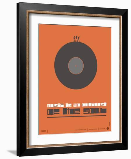 Music is the Soul Poster-NaxArt-Framed Art Print