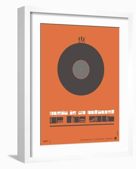 Music is the Soul Poster-NaxArt-Framed Art Print