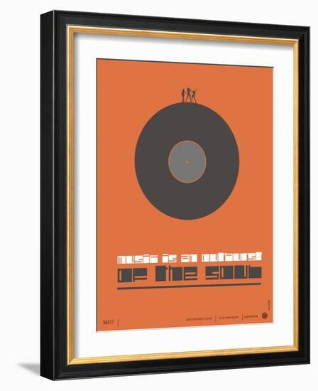 Music is the Soul Poster-NaxArt-Framed Art Print