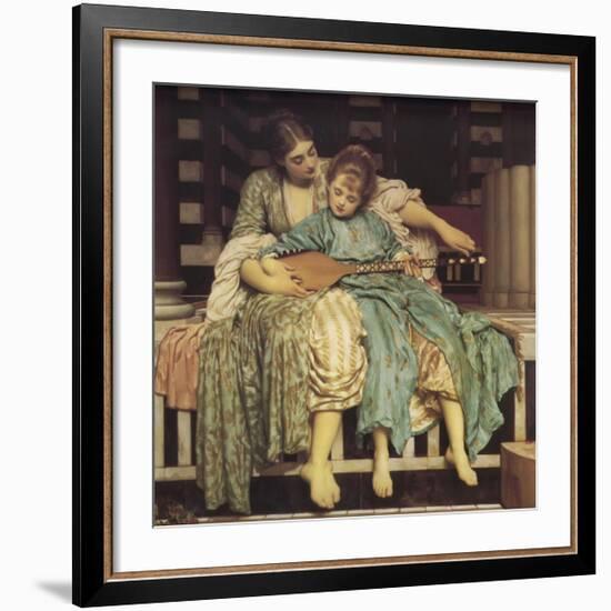 Music Lesson-Frederick Leighton-Framed Giclee Print