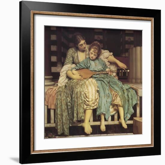 Music Lesson-Frederick Leighton-Framed Giclee Print