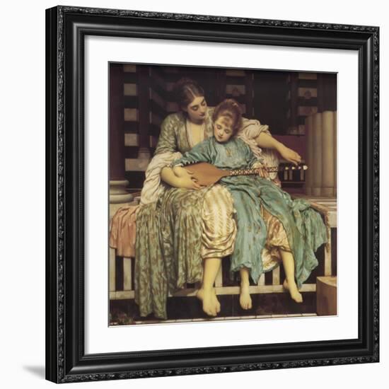 Music Lesson-Frederick Leighton-Framed Giclee Print