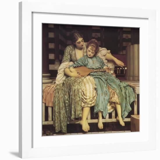 Music Lesson-Frederick Leighton-Framed Giclee Print