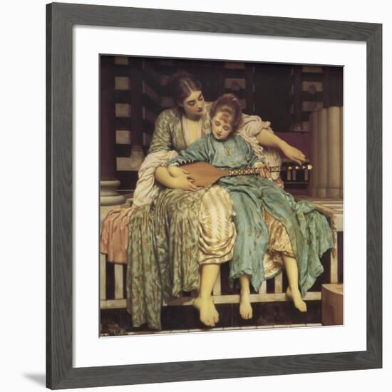 Music Lesson-Frederick Leighton-Framed Giclee Print