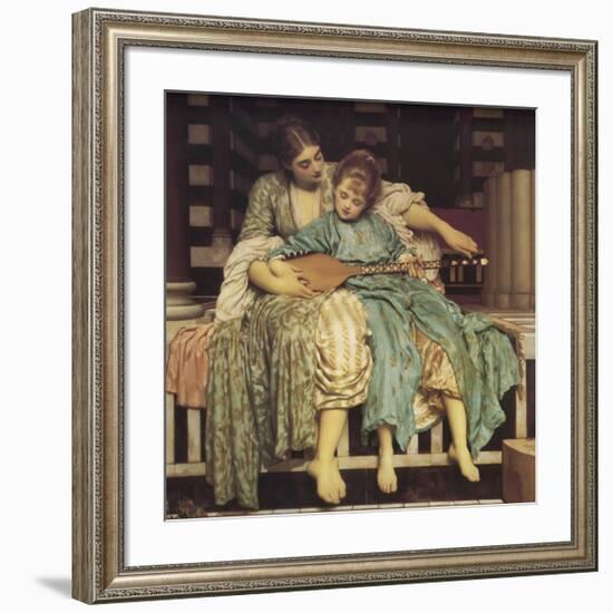 Music Lesson-Frederick Leighton-Framed Giclee Print