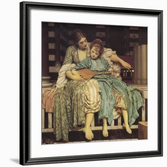 Music Lesson-Frederick Leighton-Framed Giclee Print