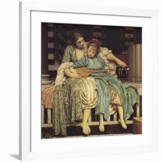 Music Lesson-Frederick Leighton-Framed Giclee Print