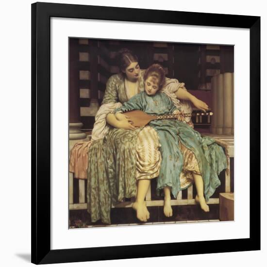 Music Lesson-Frederick Leighton-Framed Giclee Print