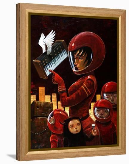 Music Lesson-Aaron Jasinski-Framed Stretched Canvas