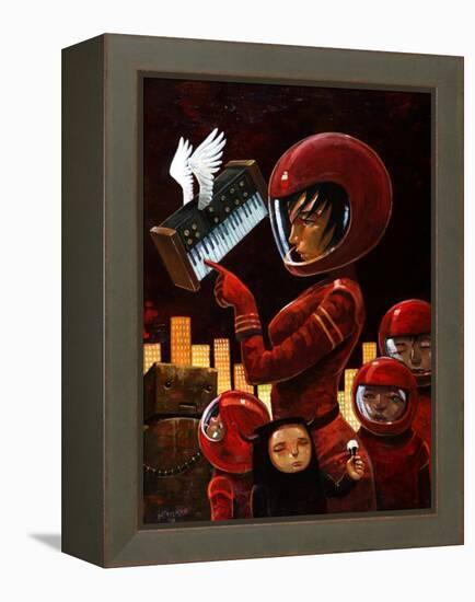 Music Lesson-Aaron Jasinski-Framed Stretched Canvas