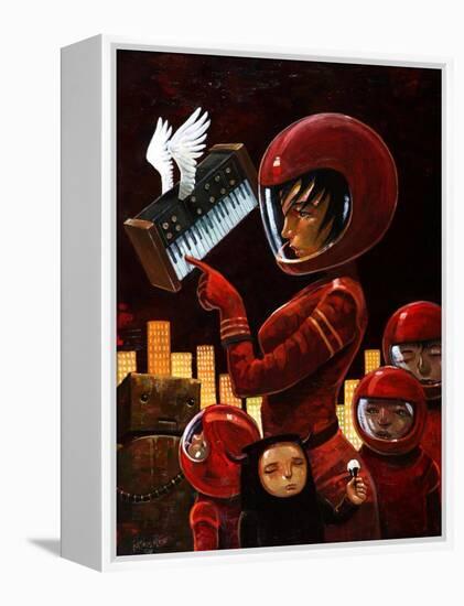 Music Lesson-Aaron Jasinski-Framed Stretched Canvas