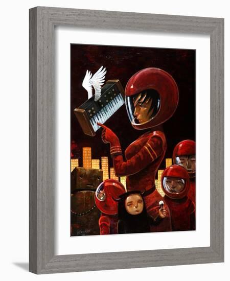 Music Lesson-Aaron Jasinski-Framed Art Print