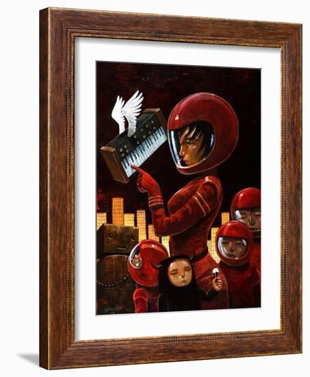 Music Lesson-Aaron Jasinski-Framed Art Print