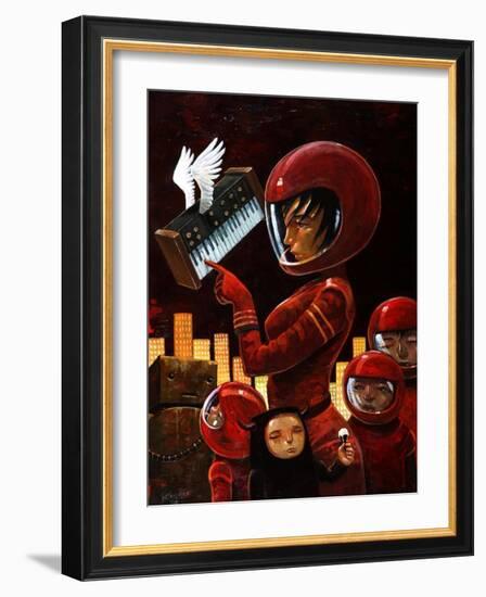 Music Lesson-Aaron Jasinski-Framed Art Print