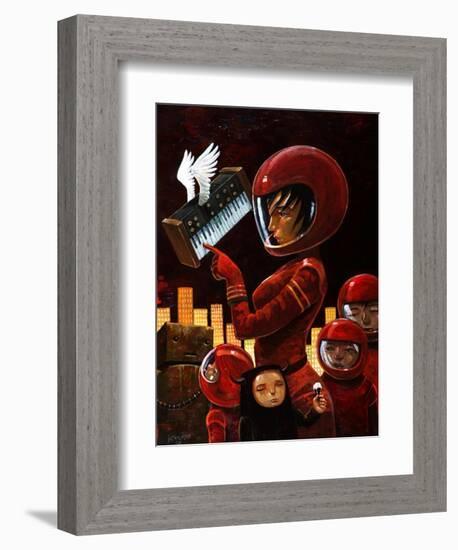 Music Lesson-Aaron Jasinski-Framed Art Print