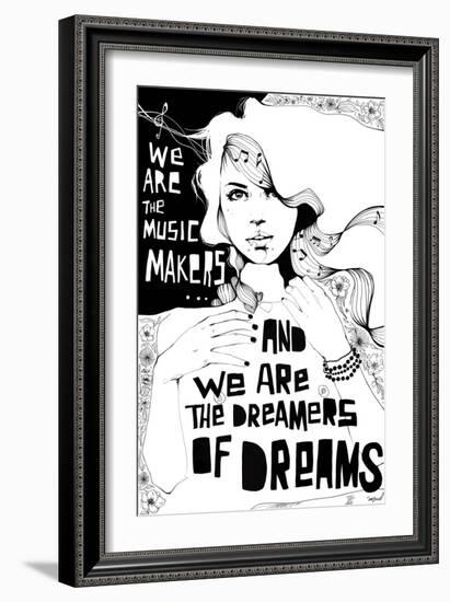 Music Maker-Manuel Rebollo-Framed Art Print