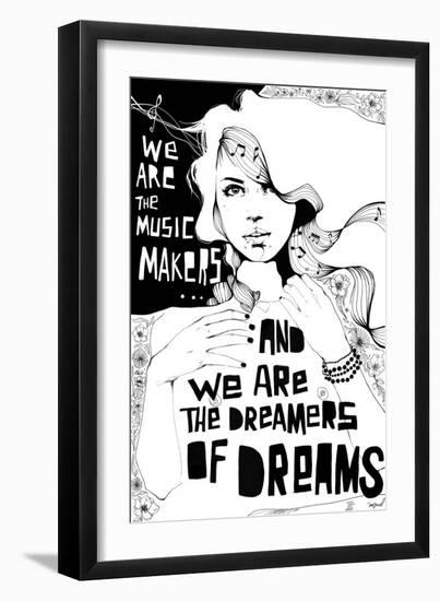 Music Maker-Manuel Rebollo-Framed Premium Giclee Print