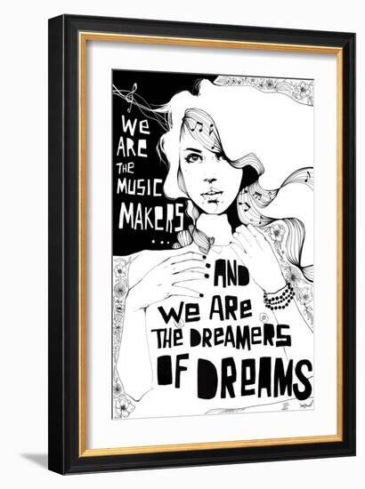 Music Maker-Manuel Rebollo-Framed Premium Giclee Print