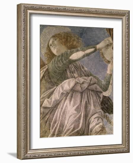 Music Making Angel with Tambourine-Melozzo da Forlí-Framed Giclee Print