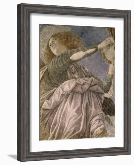 Music Making Angel with Tambourine-Melozzo da Forlí-Framed Giclee Print