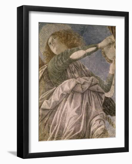 Music Making Angel with Tambourine-Melozzo da Forlí-Framed Giclee Print