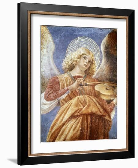 Music-Making Angel with Violin-Melozzo da Forlí-Framed Giclee Print